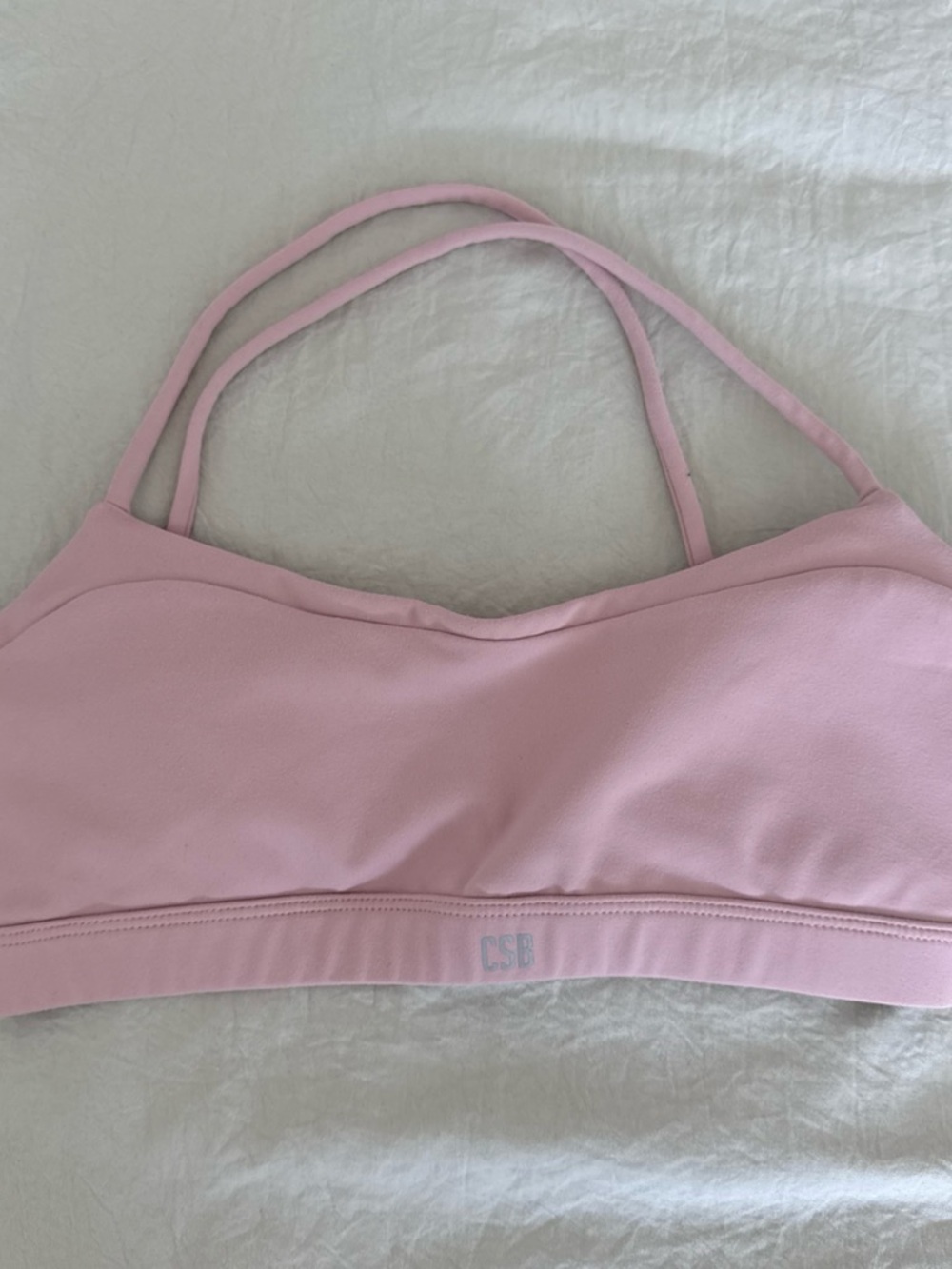 Crop shop boutique Pink Strappy Bralette – Women’s Intimates
